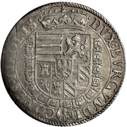 Reichstaler o.J. Hall. Harnisch mit Rankenschild verziert. Zepter ...