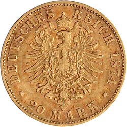 20 Mark 1874 H. sehr schön