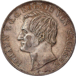 Vereinsdoppeltaler 1858 F. Mit Stempelfehler VEREINSTHAELR. gutes ...