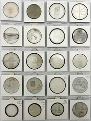 20 Gedenkmünzen, meist Silber, alle in Rähmchen. U.a. 50 Lirot 1978 ...