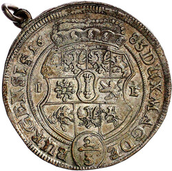 2/3 Taler 1683 I-E, Magdeburg. 19,51 g. am kl. Alten Henkel, sonst ...