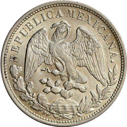 Peso 1898 Mo AM, Mexiko City. fast Stempelglanz, Prachtexemplar