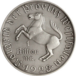 334: Münzen der Kolonien und Nebengebiete, Provinz Westfalen