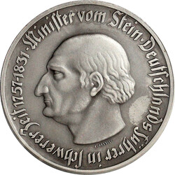 Zwittermedaille o.J. Stein/Hülshoff. In Originalschatulle (etwas ...