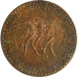 50 Milliarden Mark 1923, Bronze. 3 Bergleute. vorzüglich