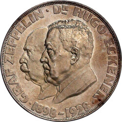 Silbermedaille 1929 Preuß. Staatsmünze, auf Graf Zeppelin, Dr. ...