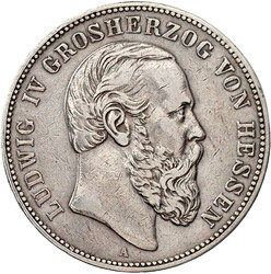 7680: Reichssilbermünzen J. 19-178, Hessen, Ludwig IV., 1877-1892