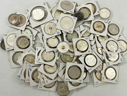 70 Silbermünzen aus 1933 bis 2008. davon 3 aus 1933 bis 1935: 5 Zl. ...