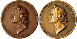 5 Medaillen: 2 X Bronze (Nachprägungen der Montgolfier-Medaillen), ...