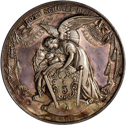 3 Silbermedaillen des 19. Jh. zur Taufe bzw. Firmung. Ein Exemplar im ...