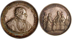 3 Silbermedaillen des 19. Jh. zur Taufe bzw. Firmung. Ein Exemplar im ...