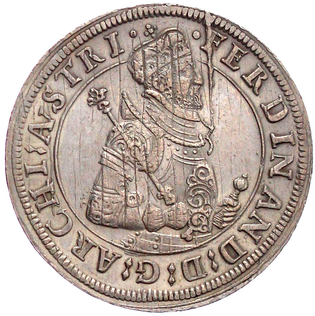 Reichstaler o.J. Hall. Harnisch mit Rankenschild verziert. Zepter ...