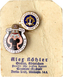 4 Stück: 3 Abzeichen Bielefeld: 1907 III. Kreisturnfest, Bielefelder ...