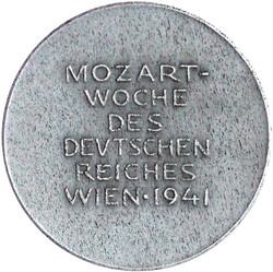 Zinkmedaille 1941 v. Tautenhayn, auf die Mozart-Woche des Deutschen ...