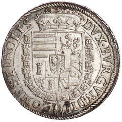 Reichstaler o.J. Hall. Harnisch mit Rankenschild verziert. Zepter ...