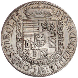 Reichstaler o.J. Hall. Harnisch mit Rankenschild verziert. Zepter ...