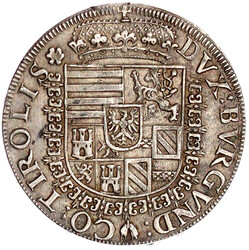 Reichstaler o.J. Hall. Harnisch mit 2 Reihen Ornamenten verziert, ...