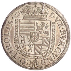 Reichstaler o.J. Hall. Harnisch mit 2 Reihen Ornamenten verziert, ...