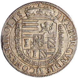 Reichstaler o.J. Hall. Var. Harnisch mit 3 Reihen kl. Blümchen, ...