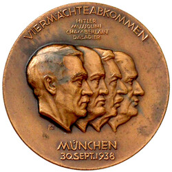 Verkupferte Zinkmedaille 1938, v. B.H. Mayer. Auf das ...