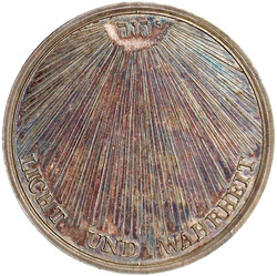 Silbermedaille o.J.(um 1800) v. Abramson. A.d. christliche Erziehung. ...