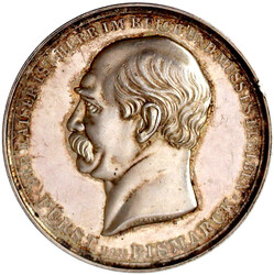 Silbermedaille o.J. v. Lorenz, Hamburg. Auf seine Reichtagsrede. "Der ...