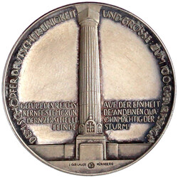 Silbermedaille 1915 v. Hoppe/Lauer, Nürnberg. Kopf des ...