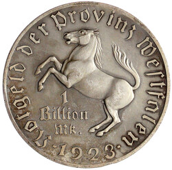 334: Münzen der Kolonien und Nebengebiete, Provinz Westfalen