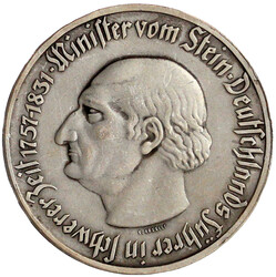 Zwittermedaille o.J. Stein/Hülshoff. In Originalschatulle ...