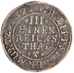 1/3 Taler 1672. sehr schön, Prägeschwäche, kl. Randfehler