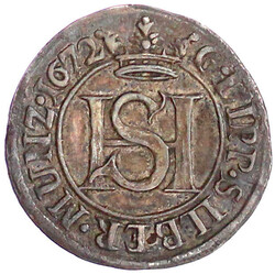 IIII Mariengroschen (1/9 Taler) 1672, Detmold. Mzz. achtblättrige ...