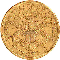 20 Dollars 1876 S, San Francisco. Twenty D. 33,44 g. 900/1000 sehr ...