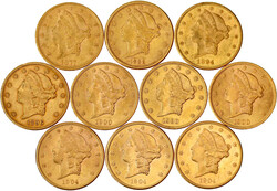 6889: Ausländische Goldmünzen und -medaillen, Vereinigte Staaten von Amerika, Unabhängigkeit, seit 1776