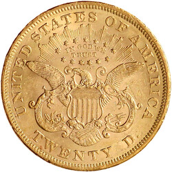 20 Dollars 1873 S, San Francisco. Twenty D. 33,44 g. 900/1000. sehr ...