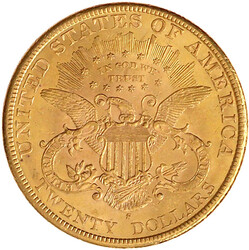 20 Dollars 1898 S, San Francisco. Coroned Head. 33,43 g. 900/1000. ...