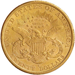 20 Dollars 1895 S, San Francisco. Coroned Head. 33,43 g. 900/1000. ...