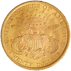 20 Dollars 1895, Philadelphia. Coroned Head. 33,43 g. 900/1000. ...