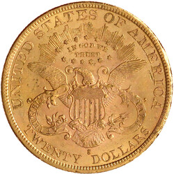20 Dollars 1891 S, San Francisco. Coroned Head. 33,43 g. 900/1000. ...