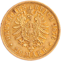 20 Mark 1876 J. sehr schön