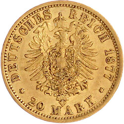 20 Mark 1877 J. sehr schön/vorzüglich