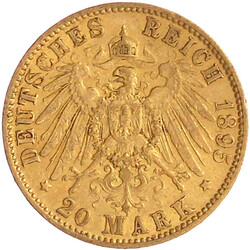 20 Mark 1895 J. gutes sehr schön