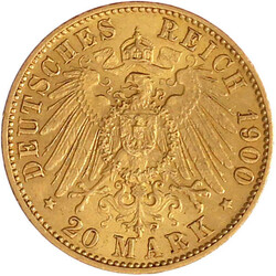 20 Mark 1900 J. vorzüglich