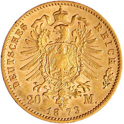 20 Mark 1873 F. fast vorzüglich