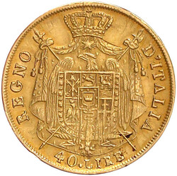 40 Lire 1810 M. 12,90 g. 900/1000. sehr schön