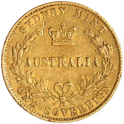 Sovereign 1867, Sydney. 7,98 g. 917/1000. sehr schön, kl. Randfehler