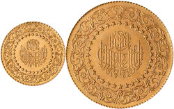 2 Stück: 100 Kurush 1962 (7,05 g 917/1000) und 25 Kurush 1961 ...