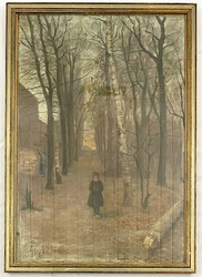 Gemälde von Walter Georgi (1871 Leipzig bis 1924 Holzhausen am ...