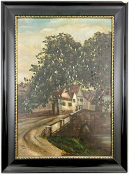 2 Gemälde, Öl auf Malplatte, beide signiert H.K., eines datiert ...