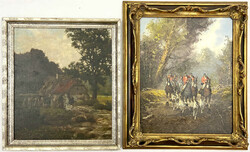 8 Gemälde des meist frühen 20. Jh., meist Öl auf Leinwand. ...