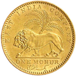 Mohur 1841. Lg. date crosslet 4. 11,66 g., 917/1000. ...